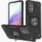 Cuoqing für Samsung A53 5G Hülle Mit HD Handy-Schutzfolie 360 Grad Drehung Fingerring Ständer Armor Stoßfest Handyhülle Silikon Hülle Hull für Samsung Galaxy A53 5G