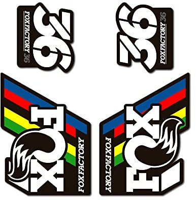 STAR SAM Autocollants compatibles avec fourche de vélo Fox 36 World Cup Champion Limited Edition 2019 UCI