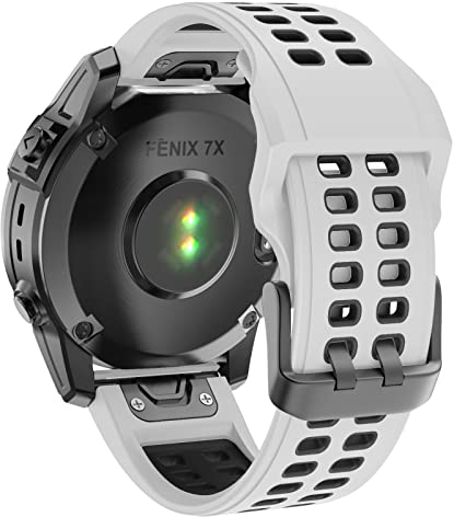 ISABAKE Correa para Fenix 7X Solar, 26mm Quickfit Pulseras de Silicona para Fenix 5X Plus/Fenix 6X Pro/Fenix 3 HR/Garmin Enduro Smartwatch