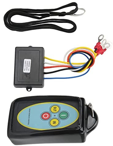 Wireless Winch Receiver, 434MHz 75ft Interference Prevention Universal High Sensitivity Stable Signal 12V/24V Wireless Winch Remote Control Repair