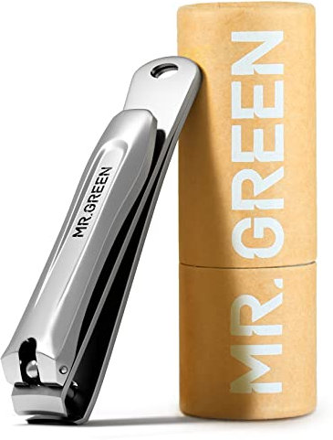 MR.GREEN Nail Clippers with Build-in Nail File Stainless Steel Anti-Rust Nail Scissors Manicure and Pedicure Tools for Women, Men and Seniors