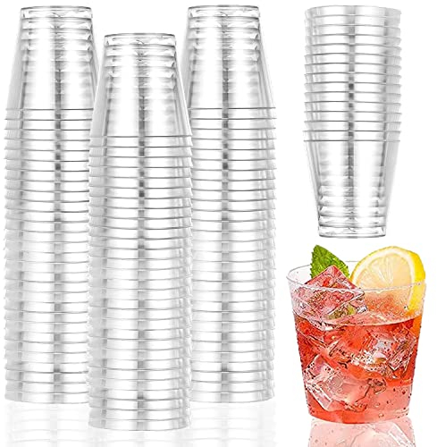 SENENQU 200 Stück 3cl/30ml Schnapsgläser Plastik Shotgläser Kunststoff Schnapsbecher Plastikbecher Wiederverwendbarer Transparent Shot Becher für Geburtstage Verkostung Partygadget