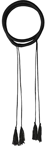 RUIXIA Arab Muslim Schal Seil Wrap Kopfbedeckung Männer Hijab Kopftuch Islam Hijab Islamische Arabisch Kleidung Schal Kord Wüsten Kord Ring für Saudi-Arabien Dubai UAE Reisen(mit Quasten) (54cm)