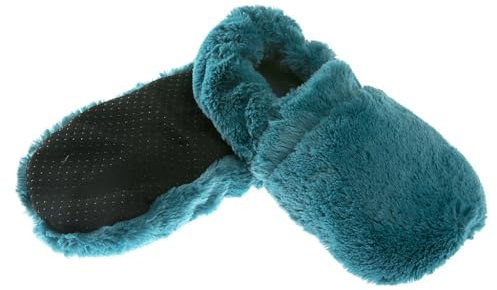 Pelucho - Chaussons chauffants Celeste - Made in France - Lavande et blé - Chaleur - Bien être - Pantoufle - Chaussons bouillotte - bouillotte micro-onde