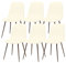 Lydevo Stuhlhussen 6er Esszimmer Strech Stuhlhussen für Esszimmerstühle Universal Waschbar Bezug Stuhlhussen Skandinavisch Stuhlüberzug für Küchenstühle Hotel Bankett,Schlank#Beige