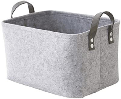 Faltbar Kaminholztasche, praktische Einkaufstasche, Filztasche für Kaminholz Kaminholztasche Filz Shopper Einkaufstasche Filzkorb Zeitungen Kaminholz Filztasche Groß 37 x 27 x 23 cm