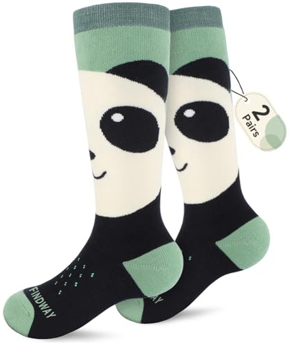 Findway Chaussettes de Ski pour Enfants, Chaussettes Thermiques Douces de Haute Performance pour Garçons et Filles, 13 Paires de Chaussettes Hiver pour le Ski, le Snowboard, la Raquette, la Randonnée
