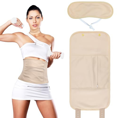 SHINWOO Rizinusölpackungen 2er Set, Wiederverwendbare Bio-Rizinusöl-Packungen, verstellbarer elastischer Gurt für Taille und Schilddrüsenhals, waschbare Rizinusöl-Packungen (Öl nicht im Lieferumfang