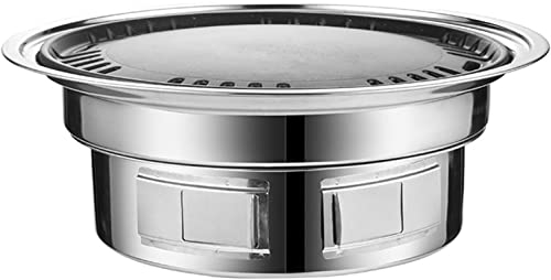 Barbecue à gaz four à charbon de bois en acier inoxydable utilisation domestique ronde et utilisation extérieure Barbecue Portable four à charbon Grill