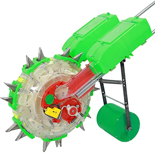 ESASAM Handsämaschine, tragbare Saatgutsämaschine und Düngerapplikator mit 12 Saatplatten, gleichzeitige Aussaat und Düngung, zum Pflanzen von Hanf, Mais, Baumwolle, Sojabohnen, Erdnüssen 10-Mouths