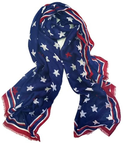 DDNFO Schal zum 4. Juli mit amerikanischer Flagge (DMPJ2), 1, 71inc*35inch
