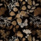 Fiula Brown Self Adhesive Wallpaper 41CMx3M Peel and Stick Wallpaper Floral Butterfly Vinyl Wrap Leaves Vintage Waterproof Furniture Sticker Sticky Back Contact Paper Living Room Bedroom