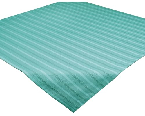 Tischdecke Rio, mit Fleckschutz, uv-beständig und abwaschbar, Mitteldecke für Indoor und Outdoor, türkis, 85x85 cm