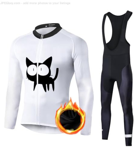 UGLY FROG 24ZRTao01 Abbigliamento Body da Ciclismo da Uomo Invernale in Pile Completo Ciclismo Maglia Tuta Bicicletta Termico Uomo Pantaloni Imbottiti