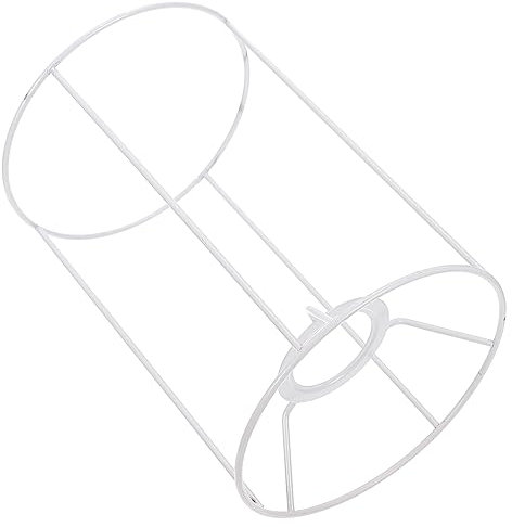 IWOWHERO Lampenschirmrahmen Metall Selbstgemacht Lampenschirm Gestell Käfig Trommelring für Tischlampen und Deckenlampen Langlebig und Rostfrei Rund für Individuelle Lampengestaltung