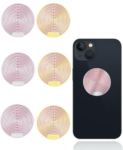 KGDUYC 6 Stücke Strahlenschutz Handy Aufkleber - Strahlung Abschirmung Aufkleber, EMF-Schutz Handy-Aufkleber Blocker für Telefon Laptop Tablet-Computer und Alle Elektronischen GeräTe