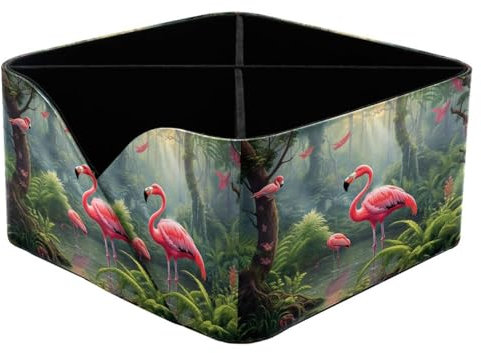 Anna Cowper Schreibtisch-Organizer, tropischer Flamingo-Pflanzen-Stiftehalter für den Schreibtisch, Bleistift-Organizer, Stift-Organizer für Büro-Kunstbedarf