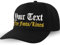 PERSOGO Biker Kappe zum Personalisieren - Snapback zum selbst gestalten - Old School Baseball Kappe mit Spruch - Verstellbare Basecap - Motorrad Kappe Schildkappe