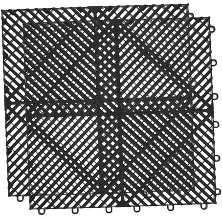TIDTALEO 2pièces Dalles De Sol Emboîtables Pour Drainage De Douche Tapis Imperméable à Épisser Pour Salle De Bain Tapis De Cabine Plastique Pour Piscine