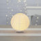 Ideen mit Herz | LED Tischlampe aus Papier | Stimmungs-Licht | indirekte Beleuchtung | Ø 19,5 cm, 21,5 cm hoch | Warmweiß | batteriebetrieben