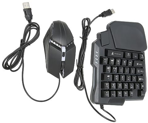 YUEHISY 4 in 1 Combo -Pack, Tastatur und Mauskonverter mit K13 -Gaming -Tastatur, 4D -Maus, Einstellbarer Telefonständer, BT 5.2