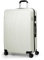 FOSANI Large Suitcase |Aluminium Telescopic Handle | Lightweight Hard Shell Suitcases |3 Digit Combination Lock | 4 Silent Dual Spinner Wheels (White, Large 28'')