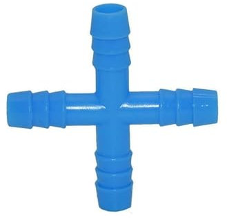 SHIOFRCN 300 pièces 8mm connecteur croisé Lapins Fontaine à Boire connecteur 4 Voies séparateur d'eau Tuyau d'arrosage raccords d'irrigation