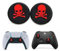 Set di 2 tappi di copertura per levetta del pollice, in gomma di silicone, con teschio e ossa incrociate, compatibili con controller PS5, PS4, Xbox Series S|X e Xbox One