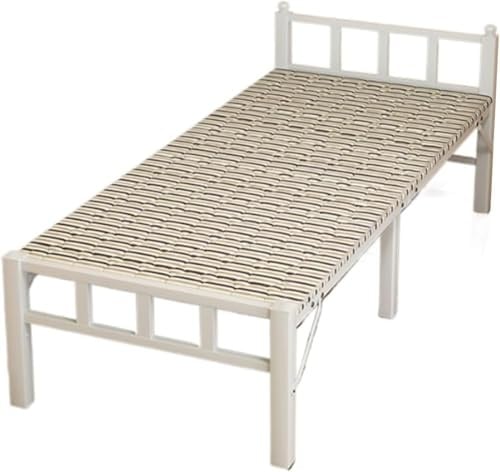 KJoBDwz Feldbett Klappbett mit Matratze for Erwachsene Dicker Metallrahmen Stabiles, belastbares, platzsparendes Klappbett(180 * 75 * 40cm)