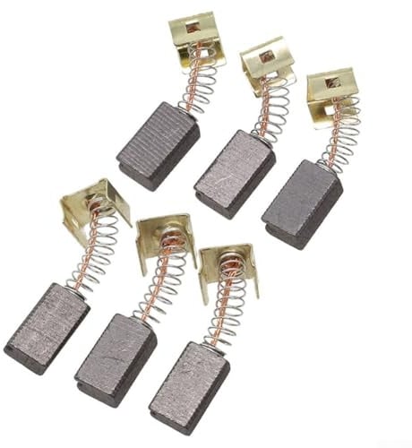 for Black & Decker 6pcs Carbon Brushes Replacement for Angle Grinders CD105 CD110 CD115 KG900 KG915 KG725 AST6 AST6XC AST15 FG005, Motor Carbon Brush Set