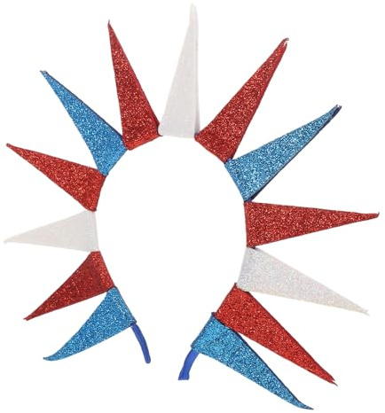SAFIGLE Freiheitsstatue Kronen Haarreif für Damen Flexibles Kunststoff Material Patriotisches Party Accessoire zum 4 Juli und Unabhängigkeitstag