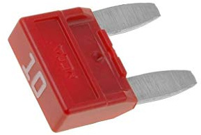 10X MINIVAL 10A Sicherung: Schmelz 10A 32V KFZ 11,9mm MINIVAL MTA