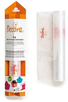 Decora 0125001 Confezione da 20 sac a Poche Monouso, Bianco, pezzi-46 cm