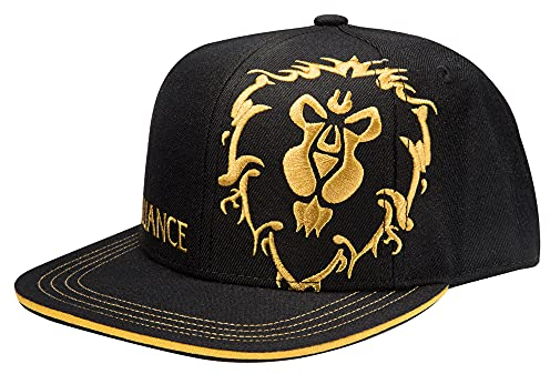 World of Warcraft Alliance Ehre Snapback Cap, Einheitsgröße, Schwarz