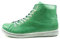 Andrea Conti Damen High Top Sneaker Schnürer Leder dynamisch 0341500, Größe:38 EU, Farbe:Grün