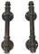 Barn Door Pull Handle,Rustic Exterior Door Handle and Pulls,Industrial Pipe Interior Door Knobs,Iron Front Sliding Door Handle,Gate Handles Door Hardware,Oil Rubbed Bronze 12in(2pcs)