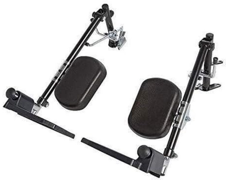 CIRCLE SPECIALTY, Elevating Swing-Away Leg Rests,Large, Plastic Footplates with Padded Calf Pads, for Ziggo Folding Pediatric Wheelchair, ZG1600 & ZG1800, for Kids, Teens, Young Adults
