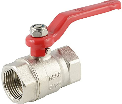 Fittingteile - Kugelhahn 2-teilig bis 25 bar für Wasser,Druckluft,Öl Ventil Absperrarmaturen Kugelhähne (Innengewinde, Rp 4)