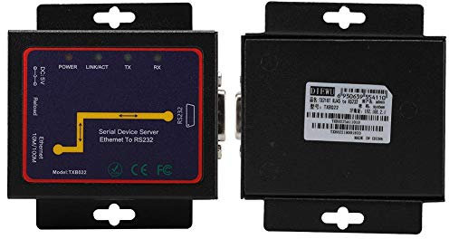 RJ45 a RS232 Servidor Serie Individual, 1 Puerto RS-232/485/422 Convertidor Serie a TCP/IP Ethernet, Servidor Serie BT-N2000RS Servidor de Puerto de conexión de Red Adaptable 10/100/1000Mbps(EU)