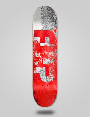 Flip Monopatín Skate Skateboard Deck Tabla Team Distortion Red 8.0x31.5