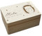hellomini Personalisierte Erinnerungsbox aus Holz • Gravierte Aufbewahrungsbox mit Namen & Geburtsdaten • Geschenk zur Geburt, Taufe & Geburtstag • Hochwertige Baby-Erinnerungskiste (Igel)