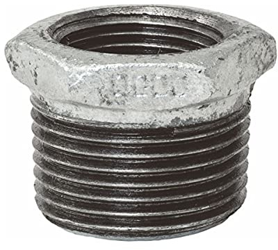 Temperguss-Gewindefitting verzinkt Reduziernippel, AG x IG 1 1/4 x 1/2 Zoll, Typ 241, DVGW