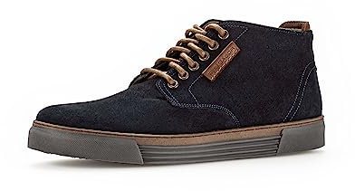Pius Gabor Herren Sneaker high,Schnürschuhe,recyceltes Futter,Wechselfußbett,Schnuerschuhe,Schnuerer,straßenschuhe,Midnight,43 EU / 9 UK