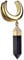 Piercingfaktor Halbrunder Flesh Tunnel Vergoldet Spreader Ohr Piercing Plug Ohrpiercing mit Anhänger Gold 10mm