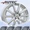 4 Winter Kompletträder Skandic 7x17 ET 49 5x112 brillantsilber mit 225/45 R17 91H Semperit Speed-Grip 5 FR