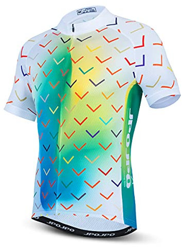 Fahrradtrikot für Herren, MTB-Trikot, Rennrad-Shirt, Sommer, kurzärmelig, Fahrradbekleidung, Cu5019, XL