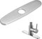 INCREWAY Plaque de couverture de robinet, plaque d'écusson en nickel brossé de 25,4 cm Plaque de couverture de trou de base de robinet en acier inoxydable pour évier de lavabo 1 ou 3 trous