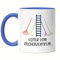 Hey!Print Leiter Vom Rechenzentrum Tasse Blau Hobby-Gärtner Pflanzen Garten Blumen Geschenkidee Besen Rechen