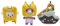 Benolls 3 Stück Boxy and Foxy and Rocky Plüschtier, Abnehmbare Figur Spielzeug Anime Weiche Stoffpuppe für Kinder und Fans (Boxy+Foxy+Rocky)