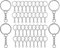 MKB Split 100 pcs Keyrings Key Chain Split Metal Keyring with Link Chain for DIY Craft Tassels Resin Art Jewellery Making Attachment and Accessories Round Key Ring Key Chains Tassel Pendant Keyring